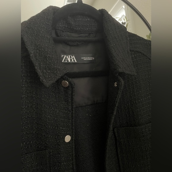 Zara Textured Weave Overshirt - Picture 4 of 8